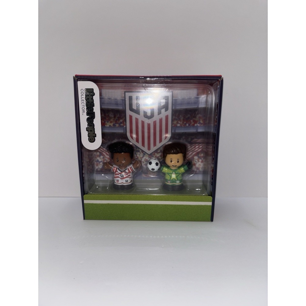 Little People Collector U.S. Soccer Special Edition Set, 2 Player Figures NIB
